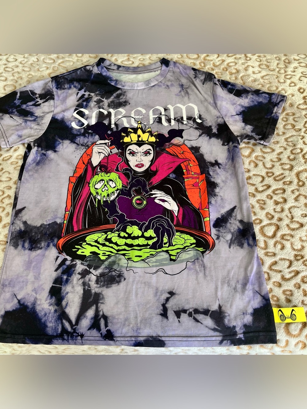 Disney Black & Purple Tie-Dye Witch Graphic Tee